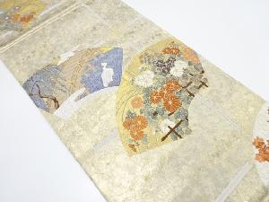 引箔　琳派桃山天井文織り出し　袋帯